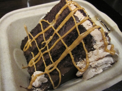Chocolate peanut butter cake.