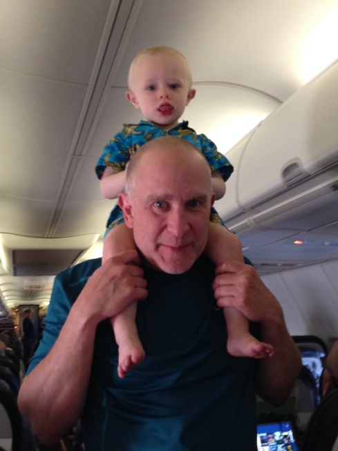 Todd & Eric on the flight home - June 4, 2016